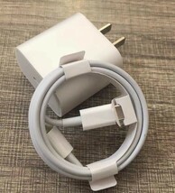 iPhone タイプc ライトニングケーブル2m+20w アダプター　送料無料_画像2