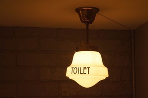 MIDWAY School House TOILET Lamp/スクールハウスランプG7/トイレサインランプ/店舗トイレ/カフェ/ホテル/トイレサイン/店舗照明/SING/