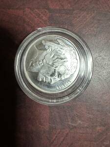 1 jpy start Buffalo Indian original silver coin 1/10 ounce 