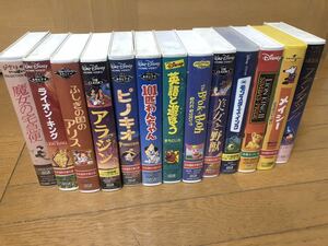  beautiful goods Disney etc. VHS video 13 point set together 