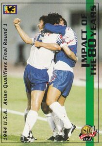 Panini 2001 日本サッカー協会80周年記念 No.130 1994 USAアジア最終予選 1