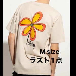 【新品】stussy Tシャツ　フラワー　スモーク