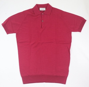新品 John Smedley ジョンスメドレー 最高級メリノウール ポロシャツ　Sサイズ SUNSET PINK