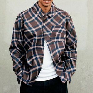 DIME MTL PLAID FLEECE SHIRT Espresso