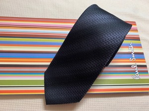 Paul Smith Paul Smith Made in Italy necktie black gray pattern silk 100