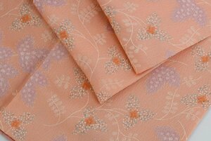 小紋 着物 袷 葉 身丈152cm 裄丈 63cm ★ kb-5781 桜庭呉服店