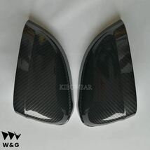 2pcs アウディ A4 A5 B9 Side Mirror Caps Carbon Look 2017 2018 2019 S4 S5 RS5 allroad Quattro replace Covers_画像4