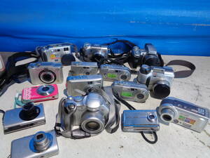  digital camera navy blue teji compact digital camera various together 15 piece Junk 