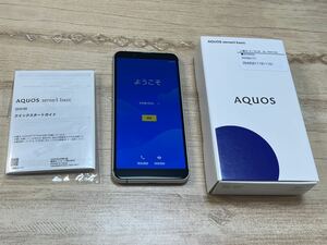 未使用 au SHARP AQUOS Sense3 basic 32GB SHV48 シルバー