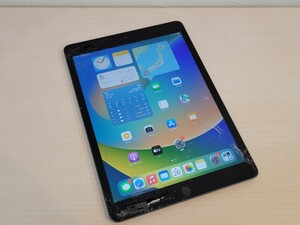 ジャンク 割れ iPad 第7世代 Wi-Fi 32GB MW742J/A バッテリ100%