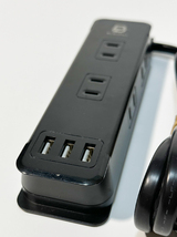 [YON-A60511401] 6AC口＋3USBポート 電源タップ USB コンセント 最大9台充電 急速充電 過負荷保護 収納しやすい USB テーブルタップ_画像7