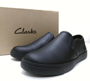 新品★clarks★クラークス★Glove Puppet グローブパペット★レザー スリッポン★スニーカー★UK5 ブラック