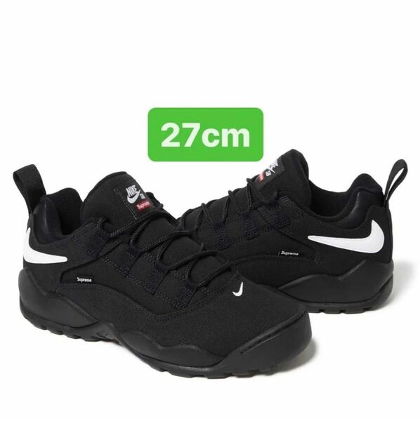 27cm Supreme × Nike SB Darwin Low "Black"