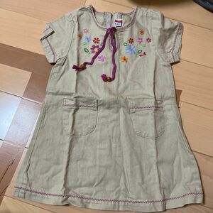 ミキハウス　ワンピース　90cm 女の子　中古