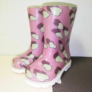 4/29 Окончательная цена снизит Gucci Gucci Baby Rain Boots Heart 20 12 см