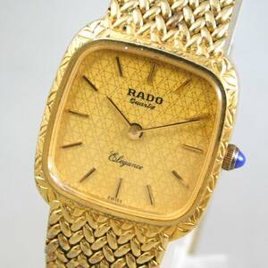 動作未確認× ラドー エレガンス 133.9003.2 レディース ゴールド 腕時計 クオーツ RADO ELEGANCE