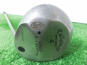 激安♪Callaway キャロウェイ GREAT BIG BERTHA WAR BIRD 4W フェアウェイウッド ?°/純正 シャフト SUPER GBB UL FLEX-R G4602♪