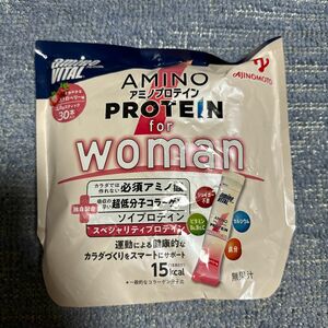 アミノバイタル アミノプロテイン for woman ストロベリー味 3.8g × 30本入