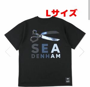 Lサイズ 新品未使用 DENHAM WDS SEA DENHAM RAZOR TEE BLACK ウィンダンシー デンハム WIND AND SEA DENHAM Tシャツ 