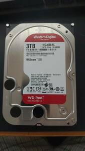 ３.5HDD ほぼ新品　３TB×２セット　WDC WD30EFAX　RED　【1回　0時間】　【13回　29時間】