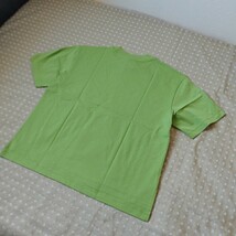 まとめ 2枚セット●未使用 UNIQLO エアリズム コットン 半袖 Tシャツ M ゆったり 身幅51 pink green●同色2枚も可能●ネコポ 送料無料_画像4