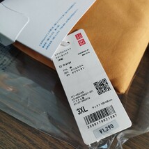 未使用 タグ付 ユニクロ UNIQLO エアリズム コットン クルーネックT 半袖 Tシャツ 大きい 3xl メンズ orange●色size違い有● 送料無料_画像6