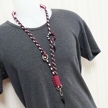 No.401【ハンドメイド パラコード ネックストラップ スマホストラップ 携帯ストラップ パラコードストラップ◆_画像7