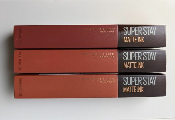 MAYBELLINE NEW YORK ・SUPER STAY MATTE INK 　コーヒーコレクション　 3本セット