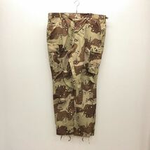 【FE071】米軍実物 米陸軍 91s US ARMY BDU XL-Lサイズ カーゴパンツ チョコチップカモ 6Cデザート ミリタリーパンツ USA 古着 送料無料_画像2