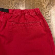 【FE086】adidas Oサイズ カラーハーフパンツ レッド 赤色 ベルト付き メンズブランド古着 アディダス ショートパンツ 送料無料_画像5