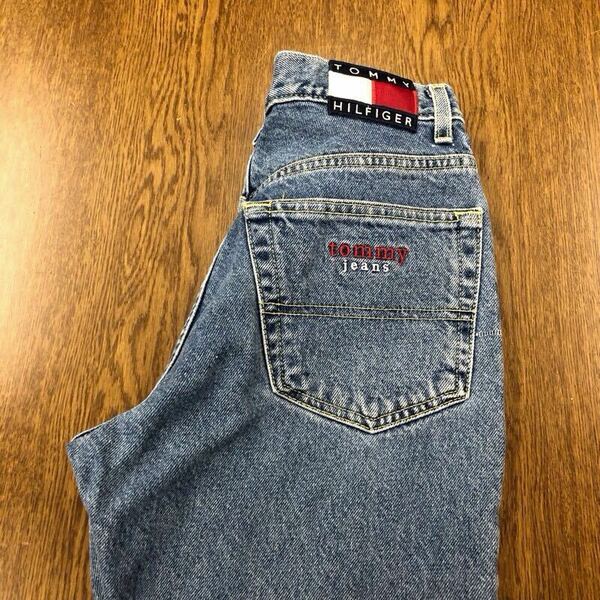 【FE134】TOMMY HILFIGER 3/34 ジーンズ ジーパン デニムパンツ レディースブランド古着 トミーヒルフィガー 送料無料