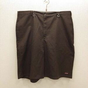 【FE269】Dickies W42 大きいサイズ ビッグサイズ ワークハーフパンツ ブラウン メンズブランド古着 ディッキーズ ショートパンツ 送料無料