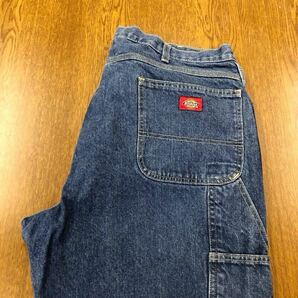 【FE284】Dickies W40 L32 大きいサイズ ビッグサイズ デニムペインターパンツ ワークパンツ メンズブランド古着 ディッキーズ 送料無料