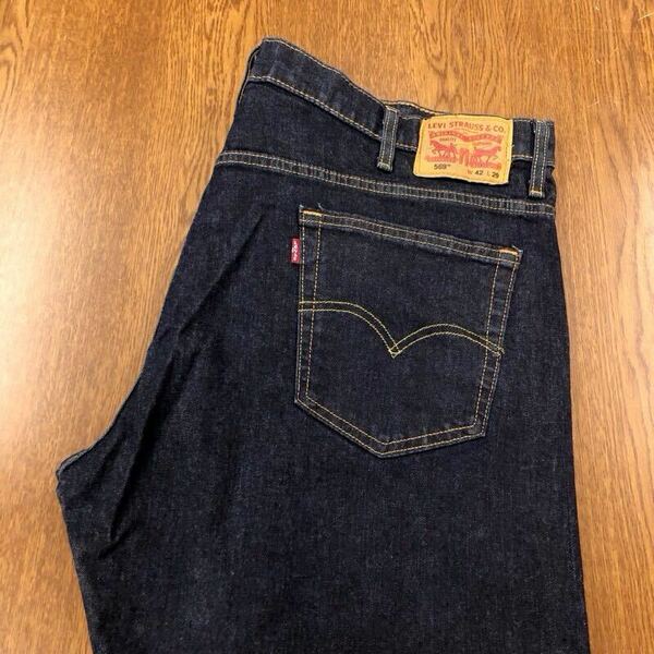 【FE285】Levi's 569 W42 L29 大きいサイズ ビッグサイズ ジーンズ ジーパン デニムパンツ ストレッチ ブランド古着 リーバイス569送料無料