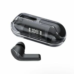 Bluetooth5.3 ワイヤレスイヤホン ブラック＆スケルトン おしゃれ 防水 USB−C充電