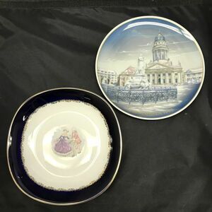 A489-I39-3305 Rosenthal Rosenthal approximately 21.5.Limoges Limo -ju approximately 21.2 point set plate decoration plate tableware scenery . group 