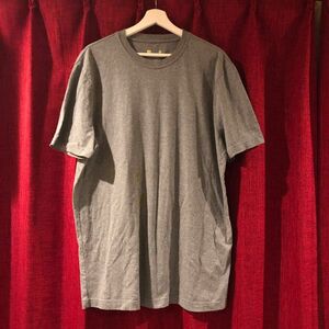 US古着【XERSION】無地 Tシャツ メンズ グレー 大きいサイズ