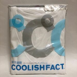 COOLISHFACT クーリッシュファクト タックフライス VネックTシャツ メンズ 3L ホワイト 吸汗速乾