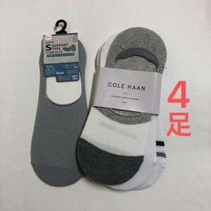 《4足まとめて》COLEHAAN（コールハーン）・ダイソー ソックス 靴下 フットカバー ショートソックス メンズ 