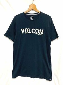 ☆美品　VOLCOM ボルコム　ロゴプリント クルーネックTシャツ ブラック M