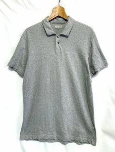 * beautiful goods MARGARET HOWELL Margaret Howell cotton linen. cut and sewn polo-shirt made in Japan gray L