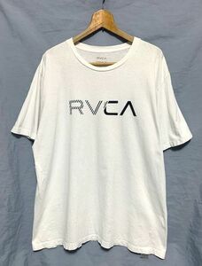☆美品　RVCA ルーカ　ロゴプリント オーバーサイズTシャツ ホワイト L