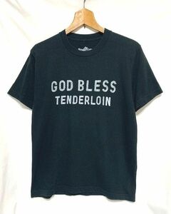 ★美品　TENDERLOIN テンダーロイン　GOD BLESS ロゴプリントTシャツ ブラック S