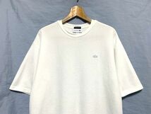 ★21SS 美品　LACOSTE × BEAUTY&YOUTH 別注　1 TONE Tee ワニワッペン カノコ生地 オーバーサイズTシャツ ホワイト M _画像2