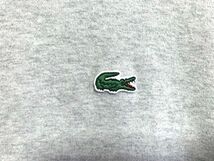 ★美品　LACOSTE ラコステ　ワニワッペン クルーネックTシャツ 日本製 霜降りグレー M_画像3