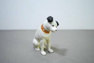 Victor ビクター ニッパー犬 陶器製 高さ約16cm／検索用 置物 時代物 当時物 昭和 アンティーク レトロ【05039】