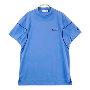 LECOQ GOLF ルコックゴルフ ハイネック 半袖Tシャツ ブルー系 L [240101180830] ゴルフウェア メンズ