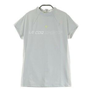 【新品】LECOQ GOLF ルコックゴルフ 半袖Tシャツ ロゴプリント グレー系 M [240101182354] ゴルフウェア メンズ