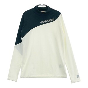 MUNSING WEAR マンシングウェア MEWUJB10XJ ハイネック 長袖 Tシャツ ホワイト系 M [240101183396] ゴルフウェア レディース