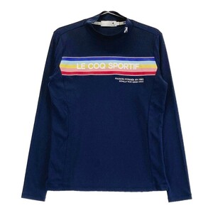 LECOQ GOLF ルコックゴルフ 2022年モデル ハイネック 長袖Tシャツ ネイビー系 LL [240101184312] ゴルフウェア レディース